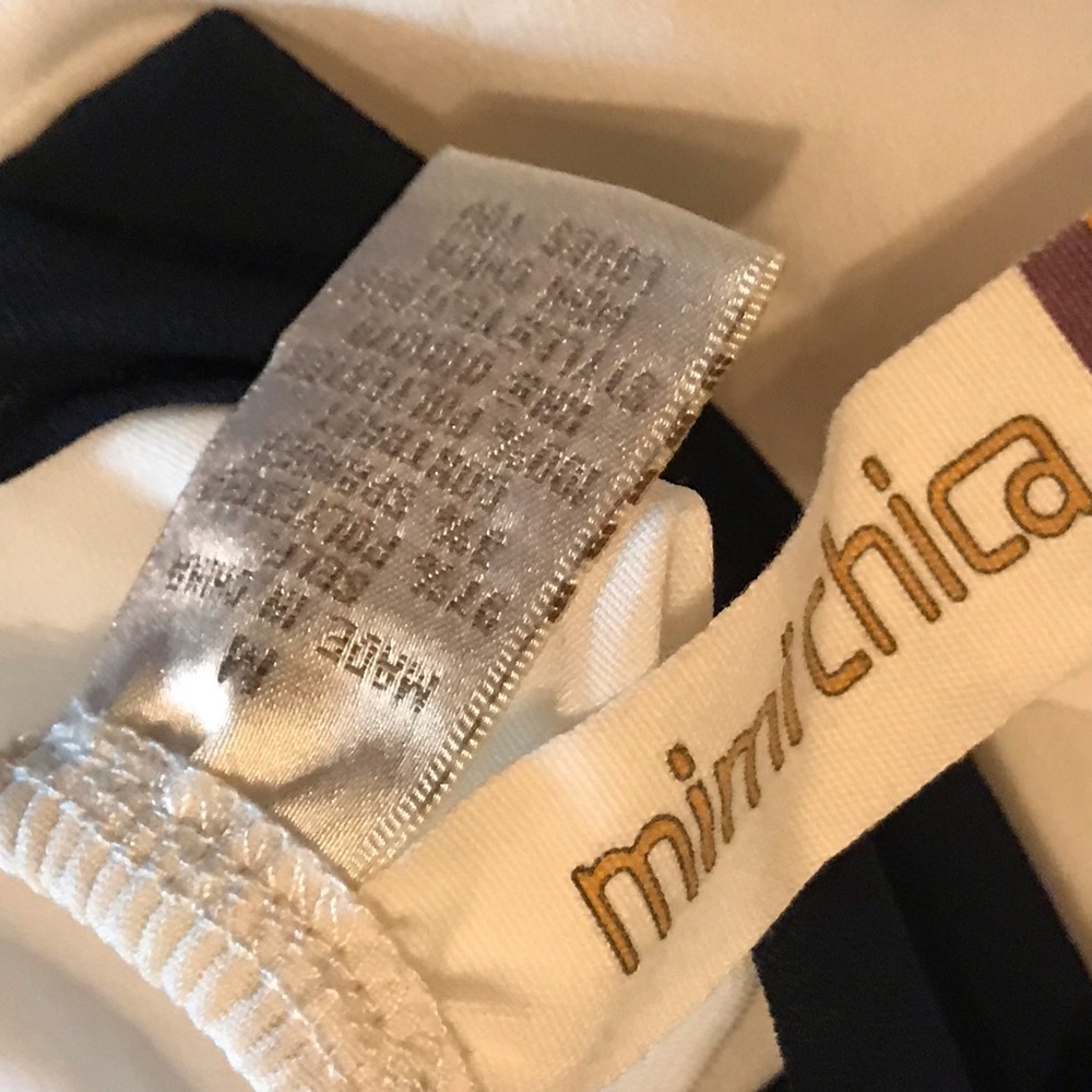 Mimi Chica Navy Bow Tie Tank Top Size Medium - Picture 3 of 6